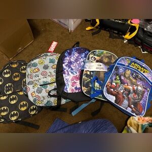 Kids Superhero Backpack Set of 5!
